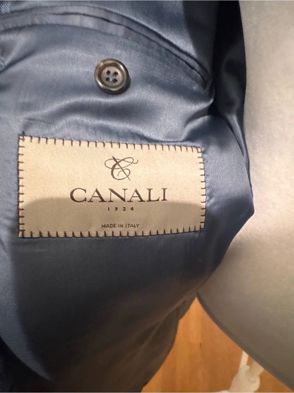 Canali Navy Micro-Check Sport Coat